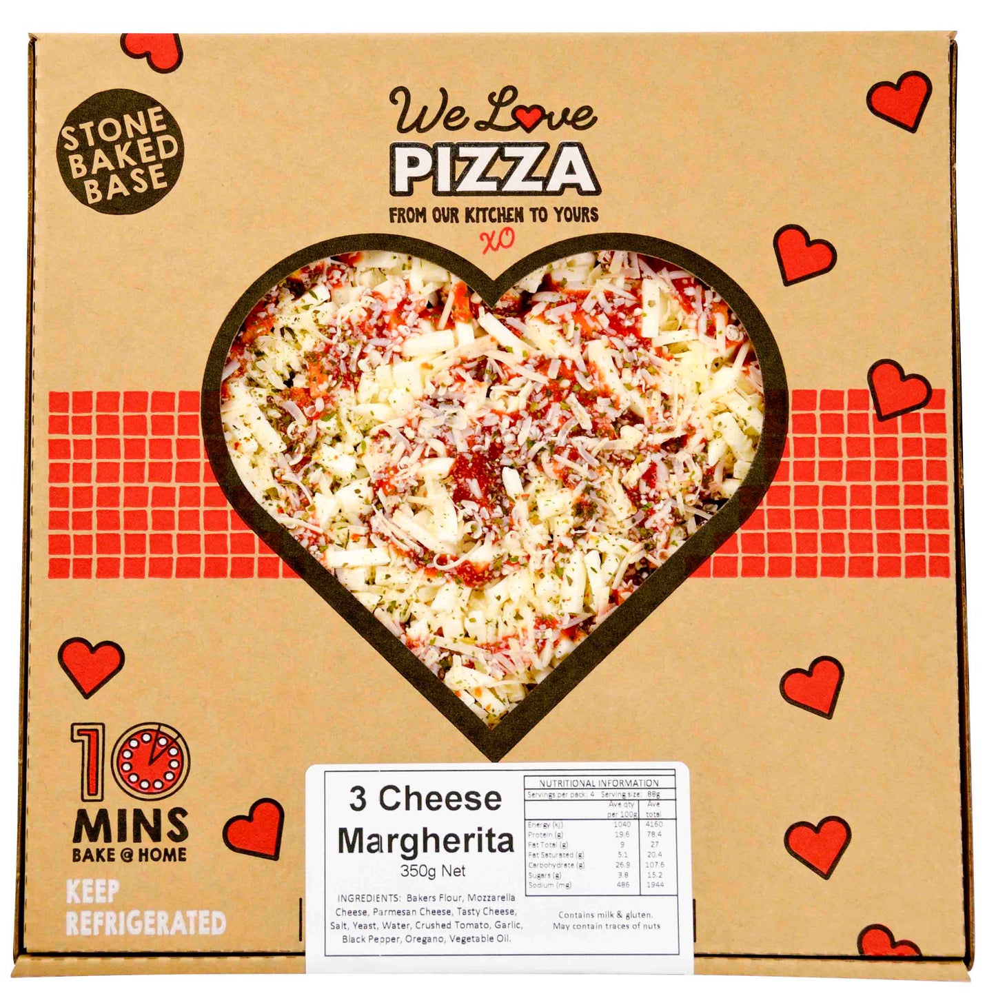 WeLove Pizza 3 CHEESE MARGHERITA 9IN