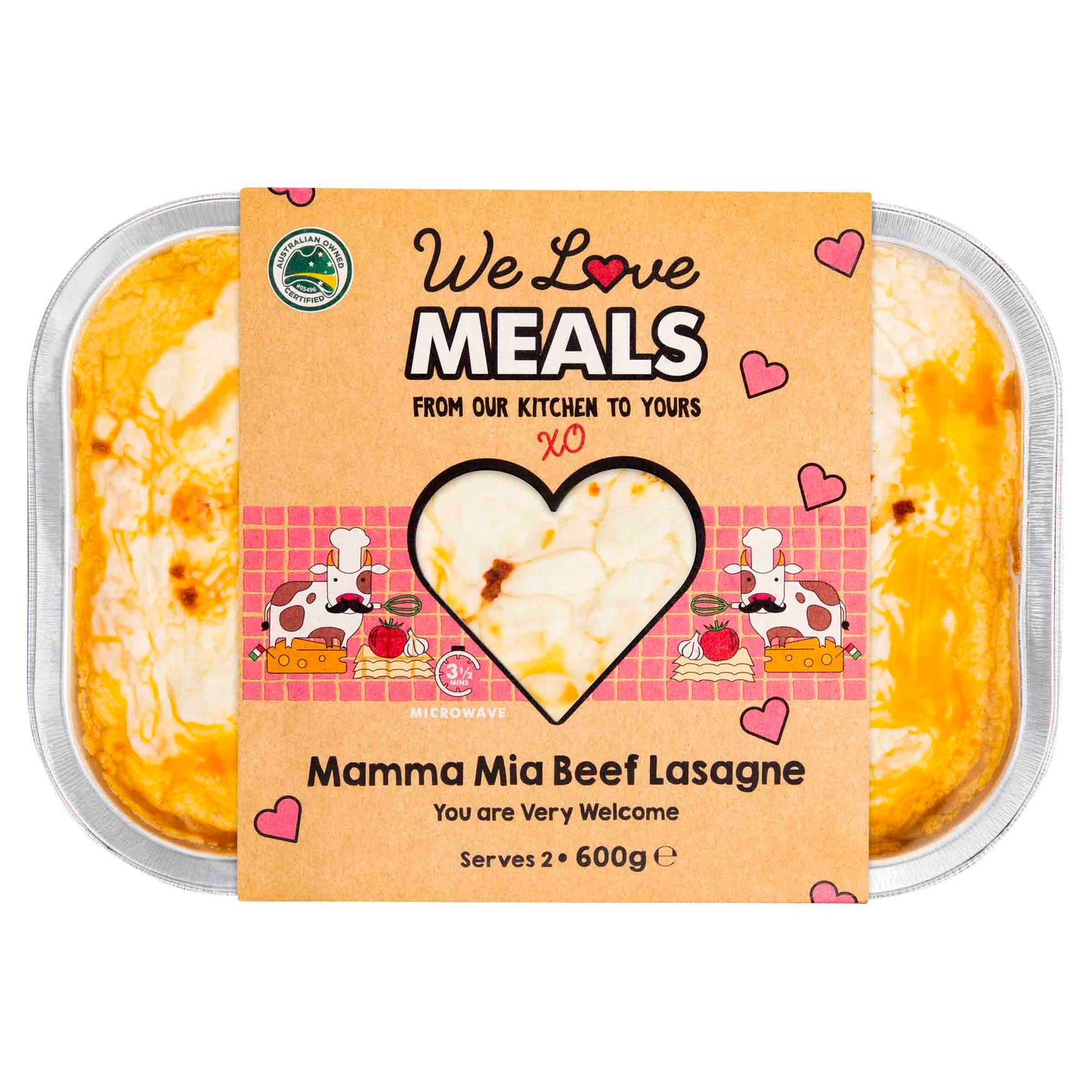 WeLove Meals Mamma Mia Beef Lasagna 600g